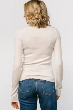 New Baltic Born Lorelai Turtleneck Sweater Top | Cream