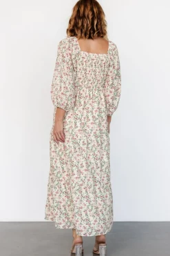 Sale Baltic Born Louisa Smocked Maxi Dress | Cream Floral CreamFloral