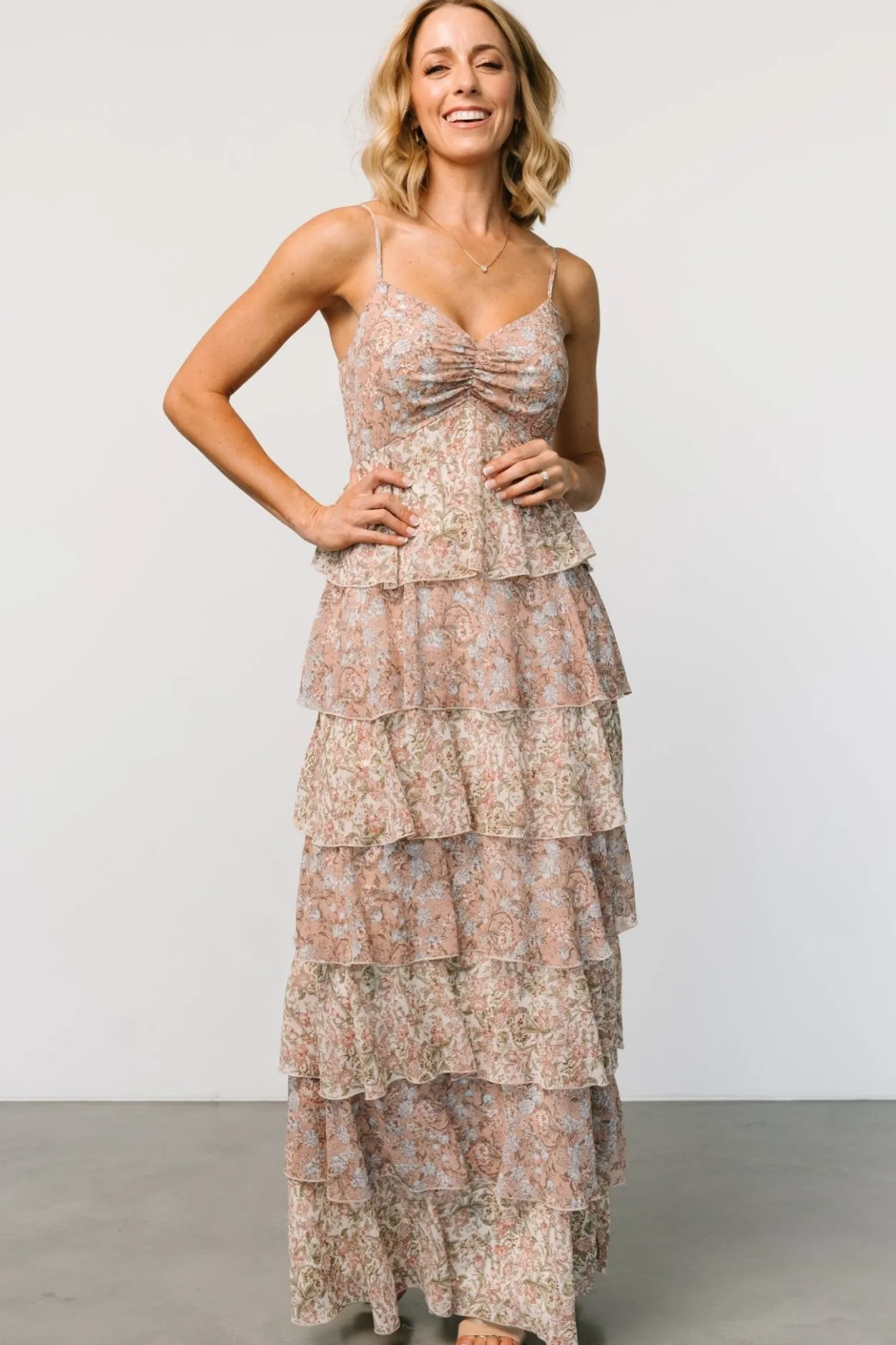 Hot Baltic Born Louise Tiered Ruffle Maxi Dress | Vintage Floral VintageFloral