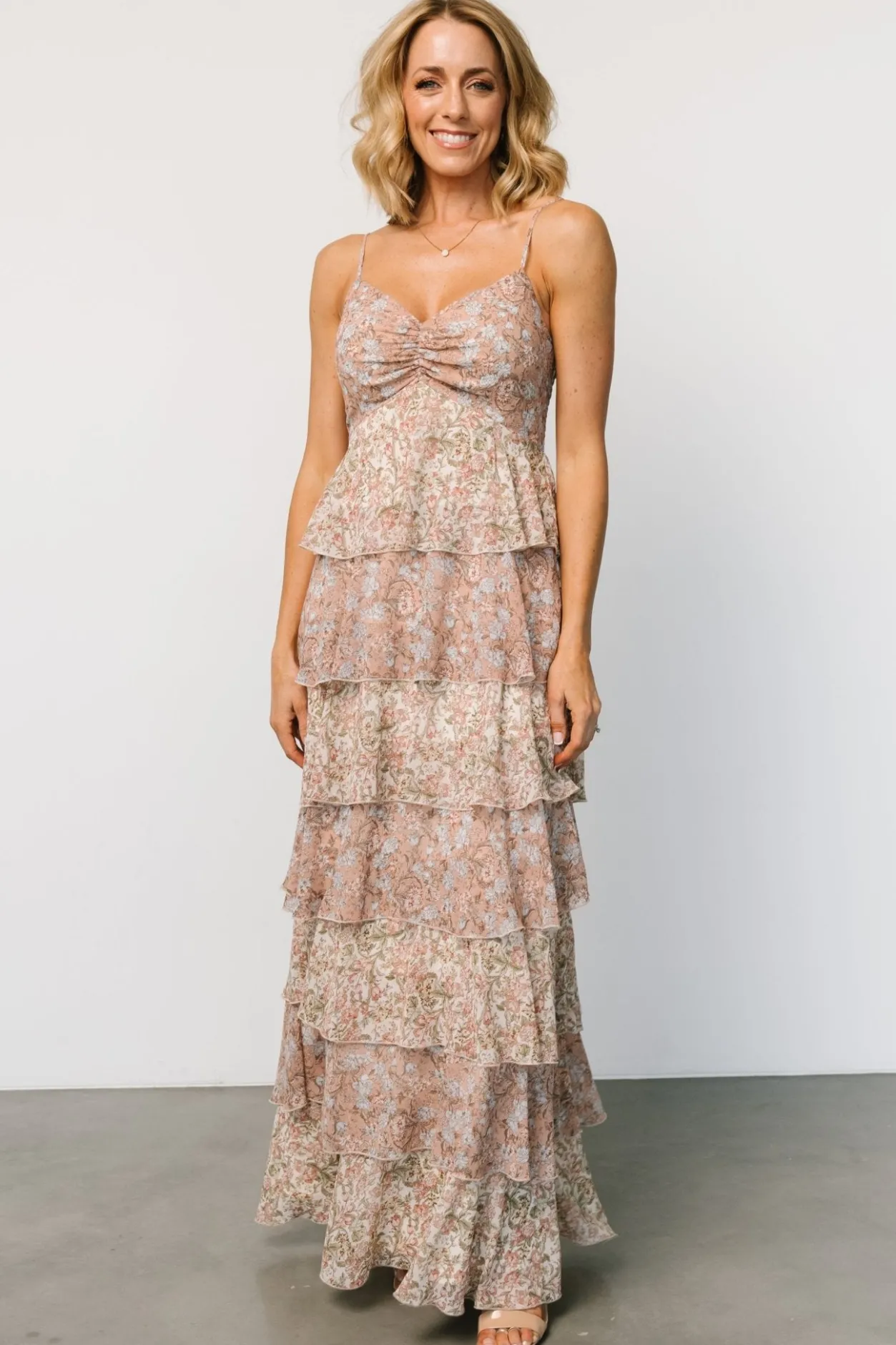 Hot Baltic Born Louise Tiered Ruffle Maxi Dress | Vintage Floral VintageFloral