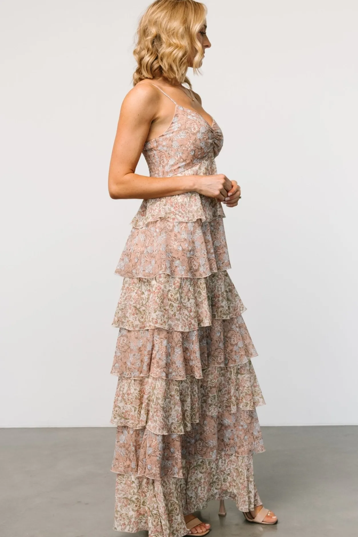 Hot Baltic Born Louise Tiered Ruffle Maxi Dress | Vintage Floral VintageFloral