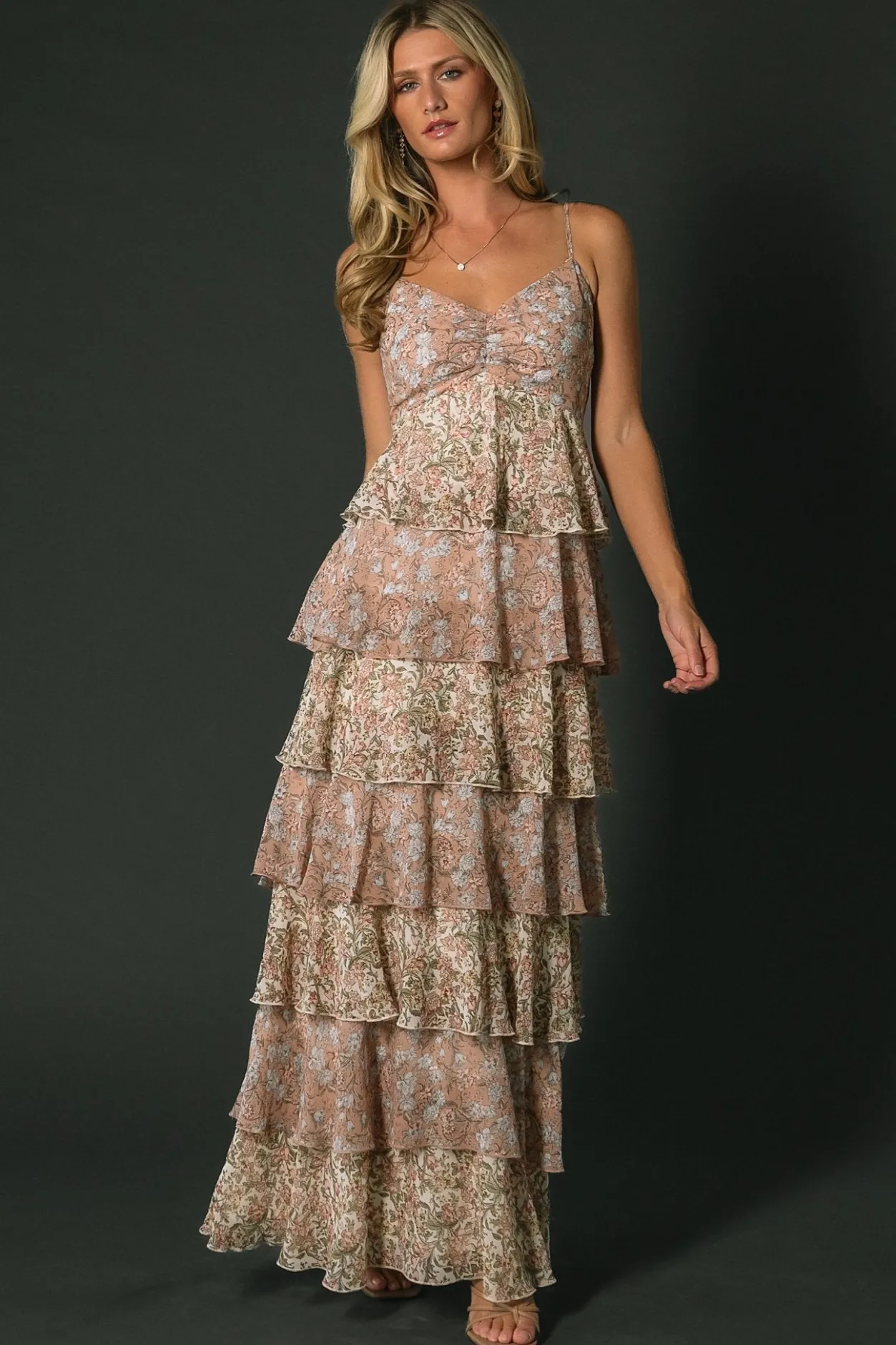 Hot Baltic Born Louise Tiered Ruffle Maxi Dress | Vintage Floral VintageFloral