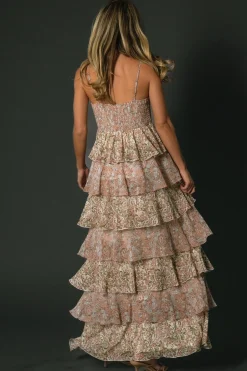 Hot Baltic Born Louise Tiered Ruffle Maxi Dress | Vintage Floral VintageFloral