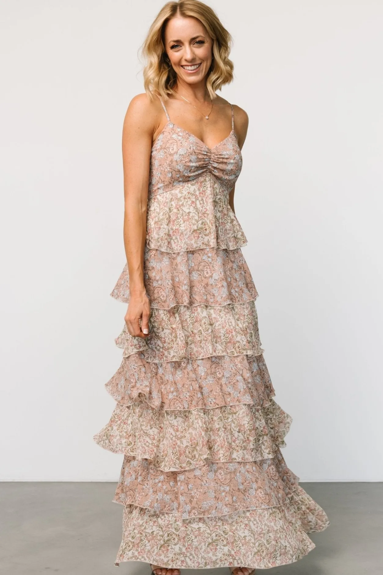 Hot Baltic Born Louise Tiered Ruffle Maxi Dress | Vintage Floral VintageFloral