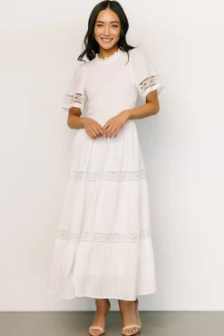 Fashion Baltic Born Loveland Geo Lace Maxi Dress | Off White OffWhite