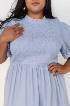 Clearance Baltic Born Loveland Geo Lace Maxi Dress | Light Blue LightBlue