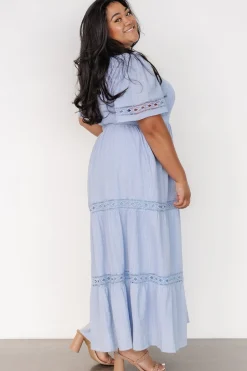 Clearance Baltic Born Loveland Geo Lace Maxi Dress | Light Blue LightBlue