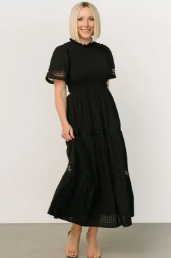 Outlet Baltic Born Loveland Geo Lace Maxi Dress | Black