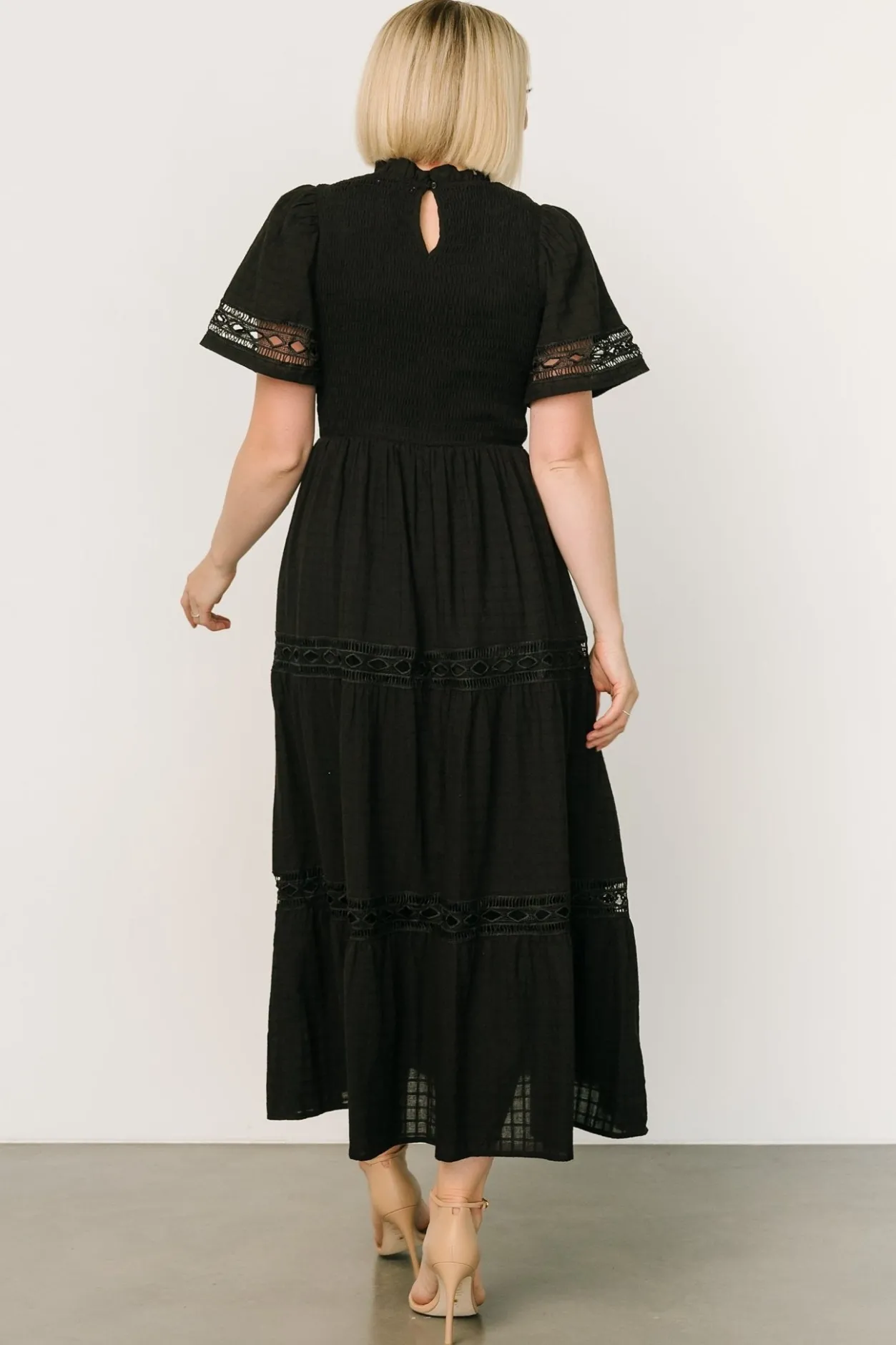 Outlet Baltic Born Loveland Geo Lace Maxi Dress | Black
