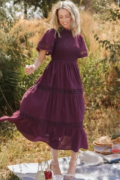 New Baltic Born Loveland Geo Lace Maxi Dress | Mulberry