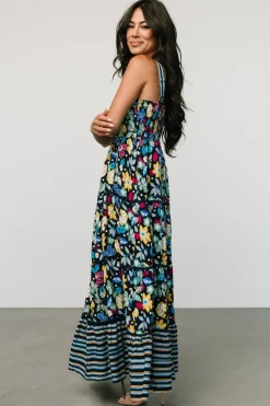 Discount Baltic Born Lucia Tank Maxi Dress | Black Multi Print BlackMultiPrint