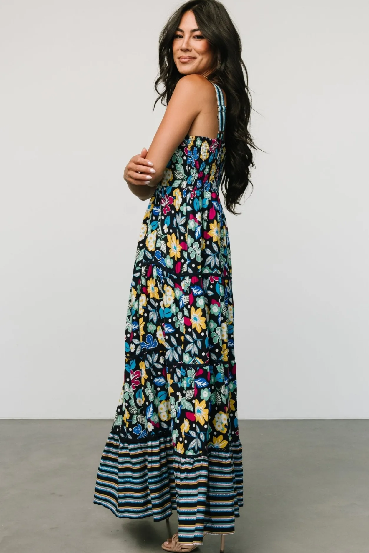 Discount Baltic Born Lucia Tank Maxi Dress | Black Multi Print BlackMultiPrint
