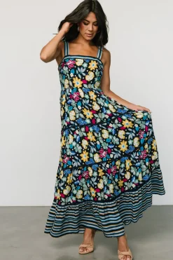 Discount Baltic Born Lucia Tank Maxi Dress | Black Multi Print BlackMultiPrint