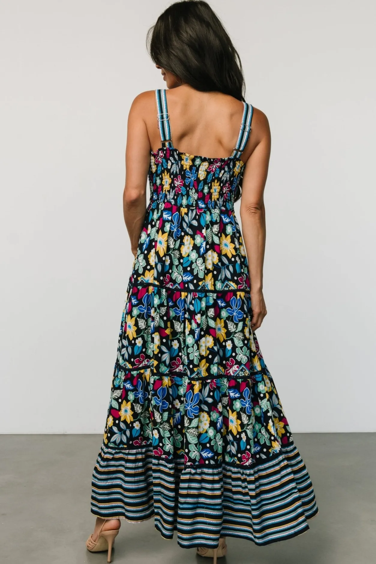 Discount Baltic Born Lucia Tank Maxi Dress | Black Multi Print BlackMultiPrint