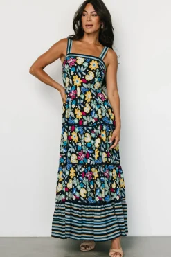 Discount Baltic Born Lucia Tank Maxi Dress | Black Multi Print BlackMultiPrint