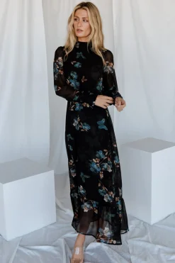Discount Baltic Born Luciana Maxi Dress | Black + Blue Black+Blue