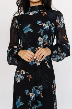 Discount Baltic Born Luciana Maxi Dress | Black + Blue Black+Blue