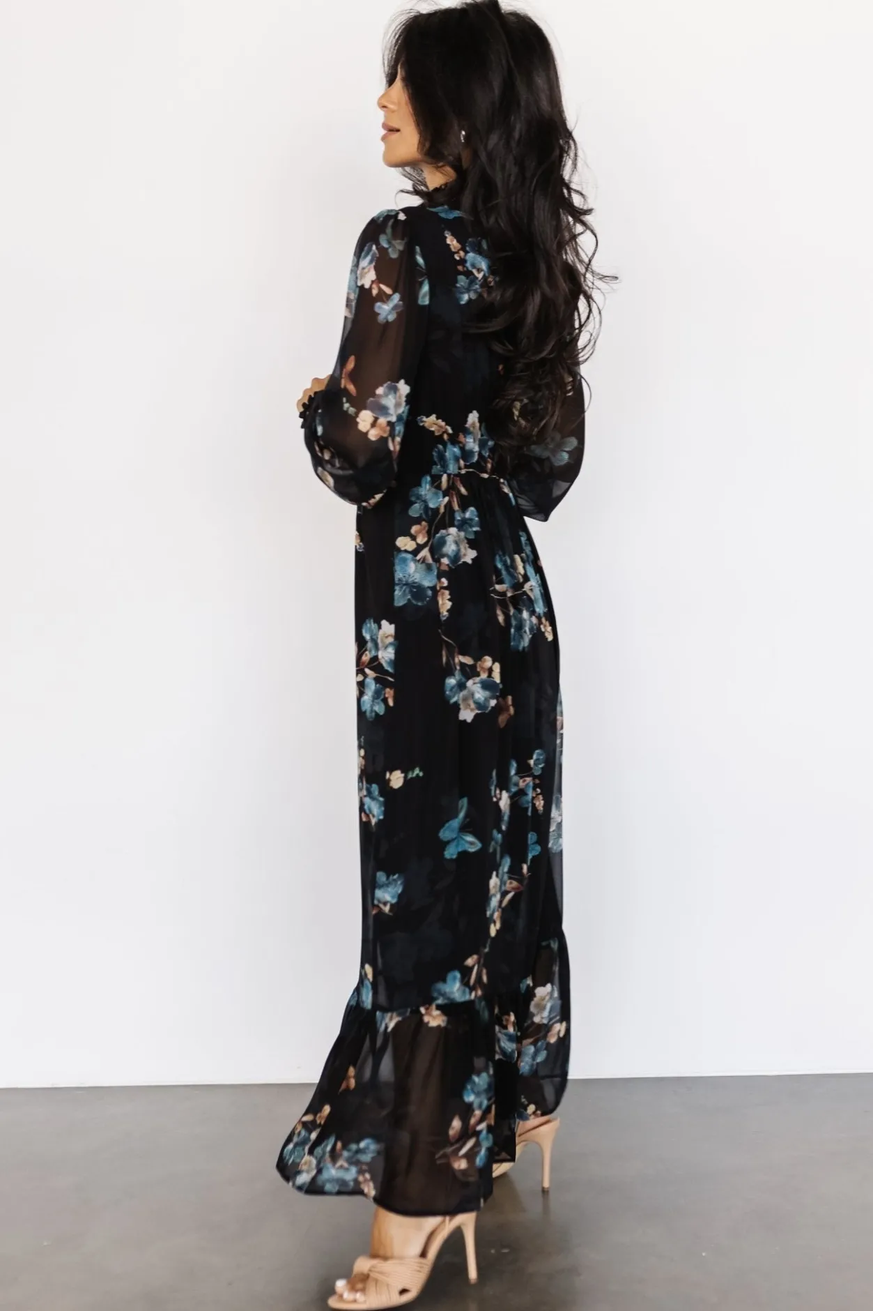 Discount Baltic Born Luciana Maxi Dress | Black + Blue Black+Blue