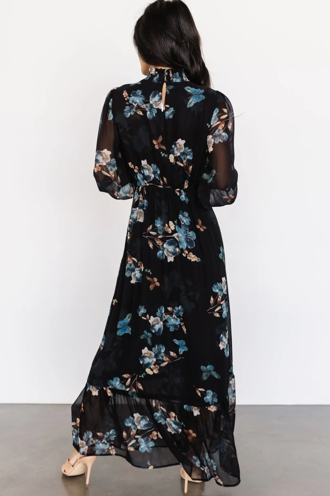 Discount Baltic Born Luciana Maxi Dress | Black + Blue Black+Blue