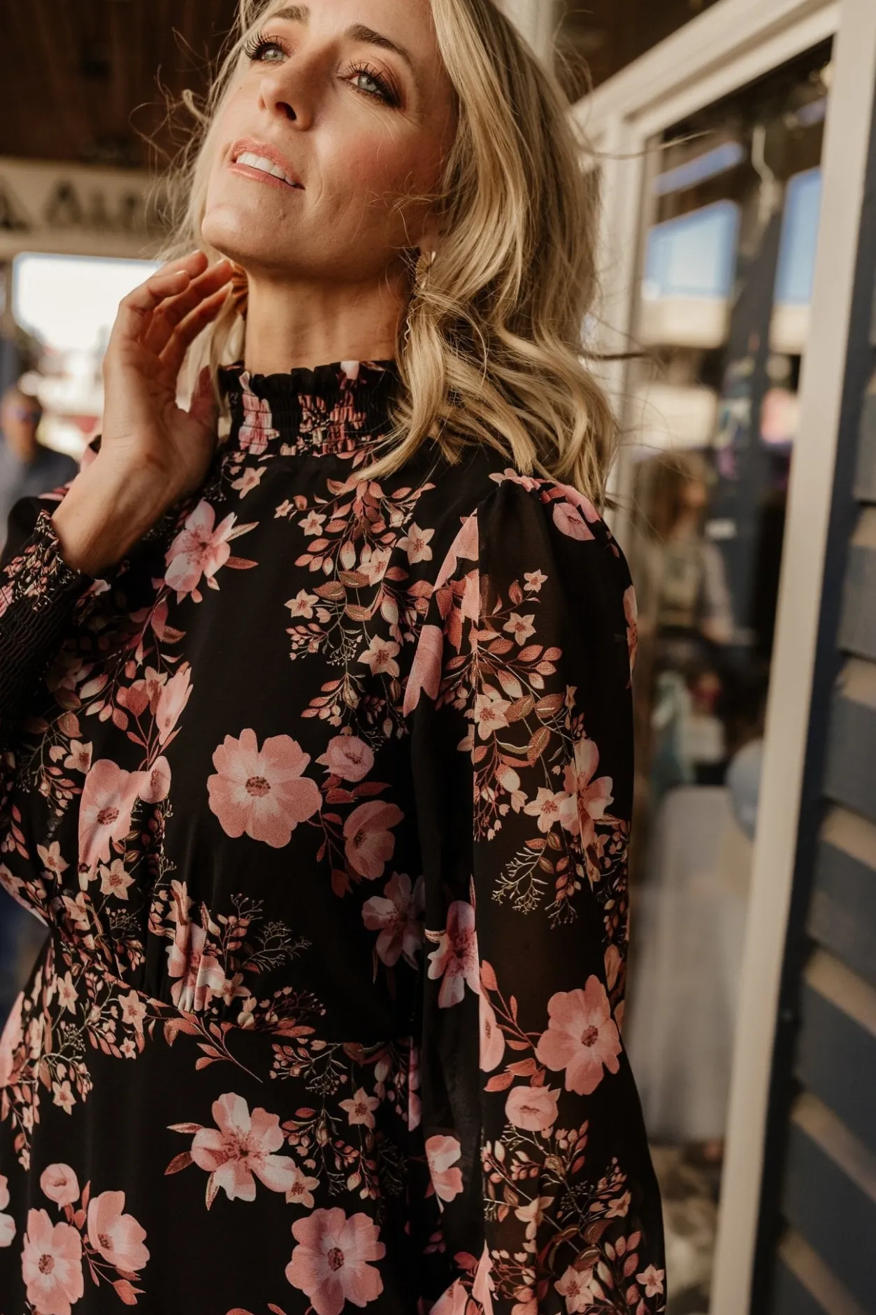 Hot Baltic Born Luciana Maxi Dress | Black + Mauve Black+Mauve