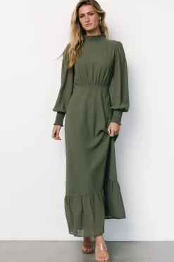 New Baltic Born Luciana Maxi Dress | Dark Sage DarkSage