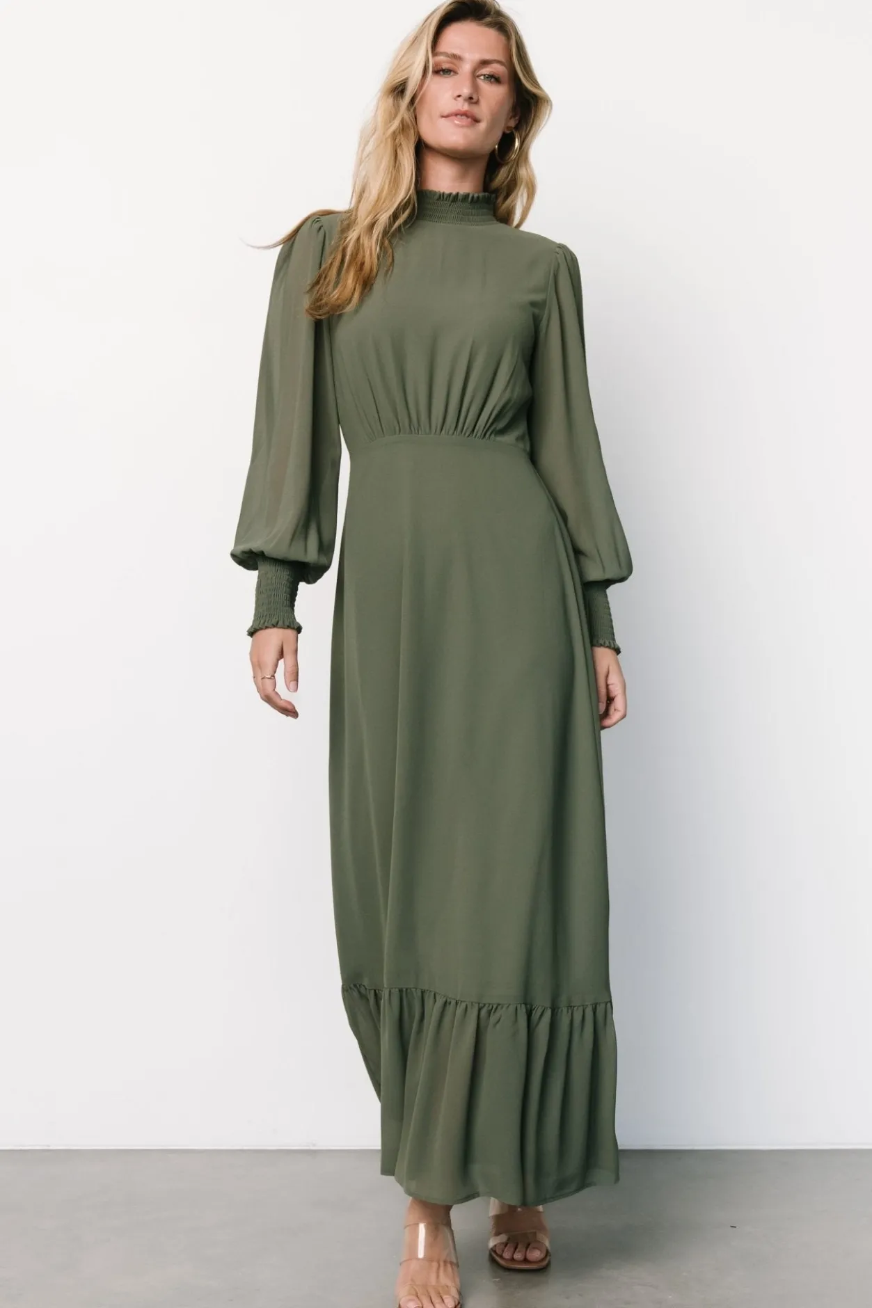 New Baltic Born Luciana Maxi Dress | Dark Sage DarkSage