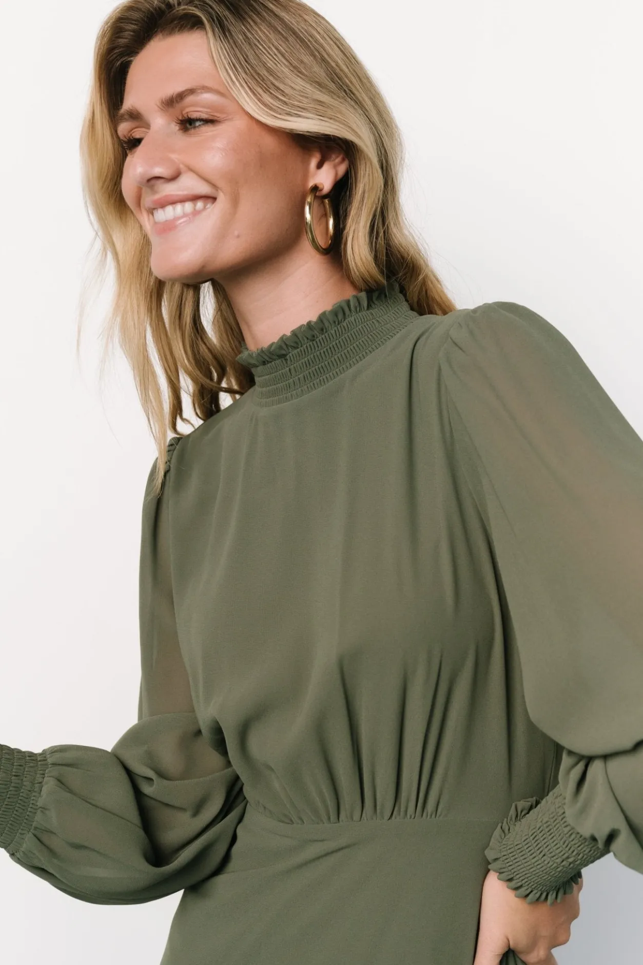 New Baltic Born Luciana Maxi Dress | Dark Sage DarkSage