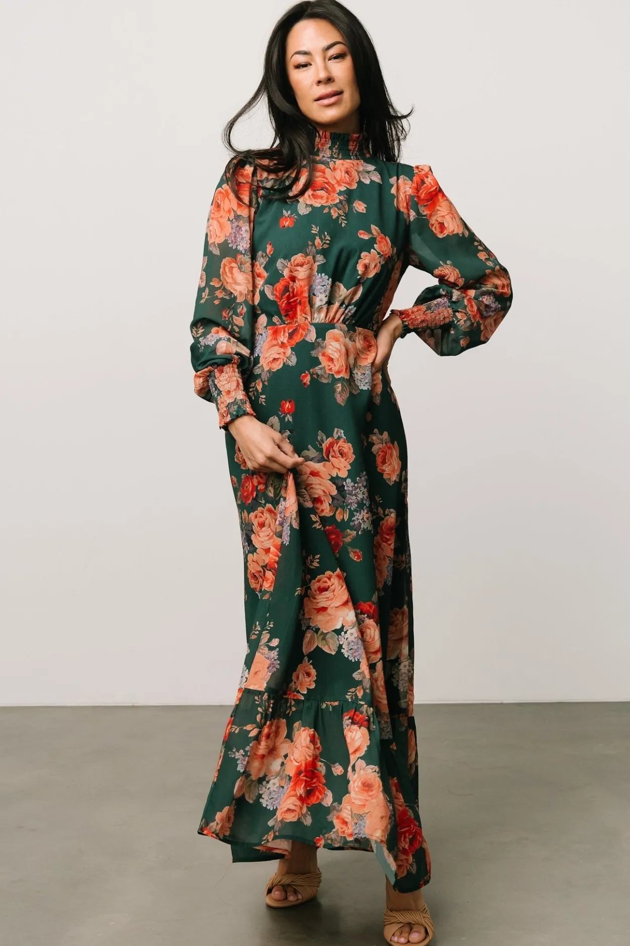 Discount Baltic Born Luciana Maxi Dress | Green Multi GreenMulti