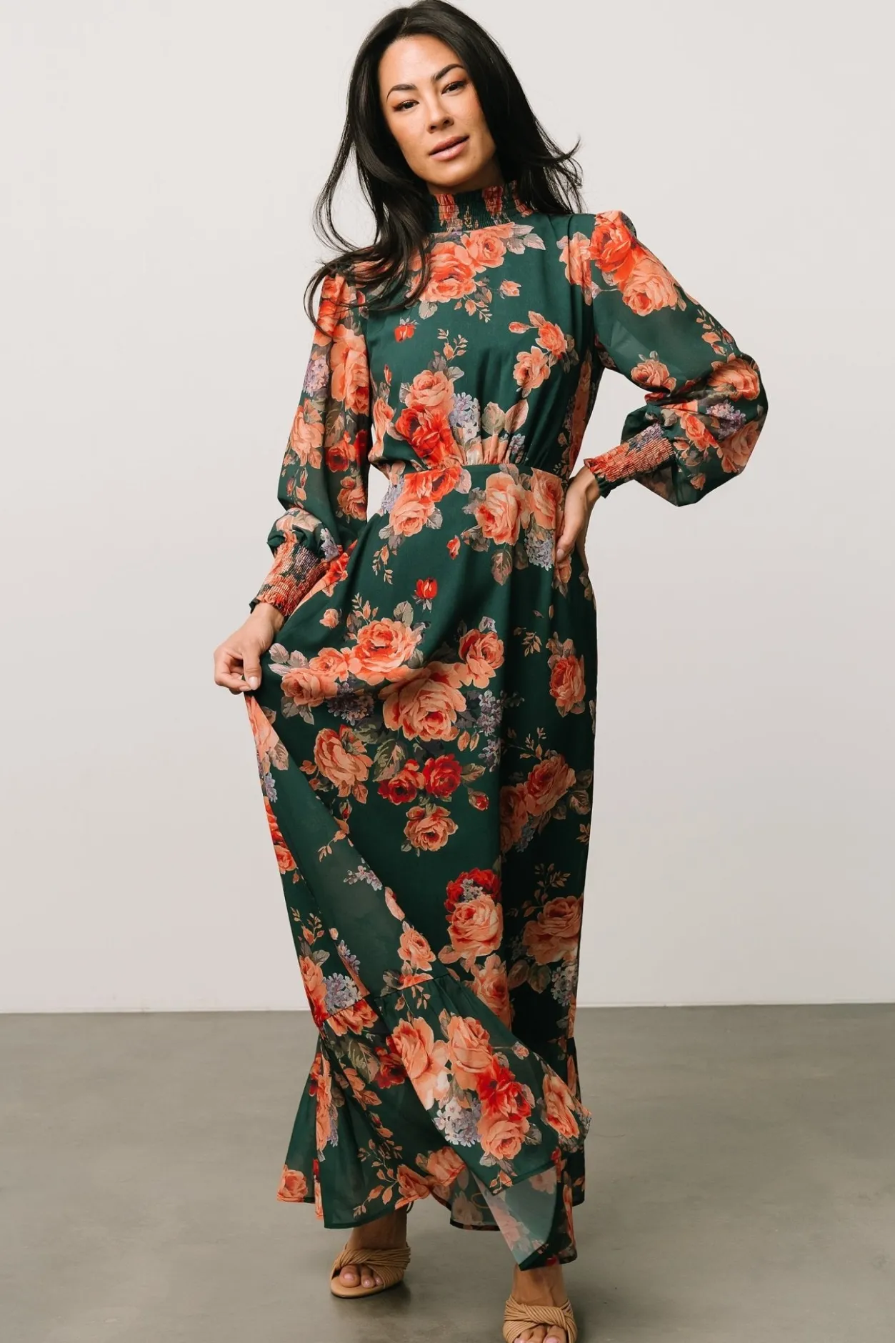 Discount Baltic Born Luciana Maxi Dress | Green Multi GreenMulti