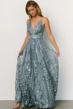 Best Baltic Born Lucienne Shimmer Maxi Gown | Blue