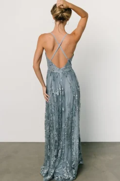 Best Baltic Born Lucienne Shimmer Maxi Gown | Blue