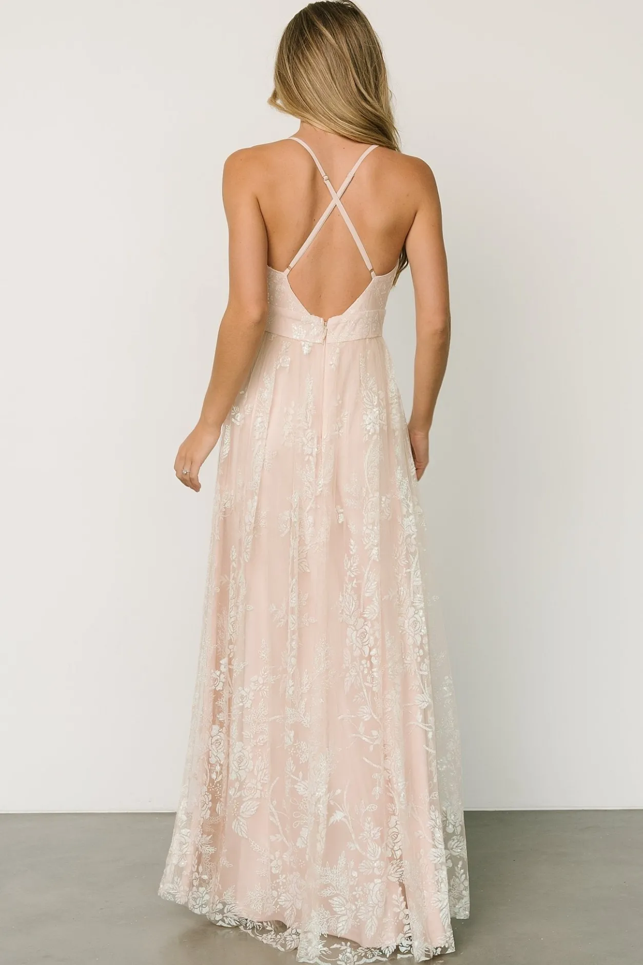 Sale Baltic Born Lucienne Shimmer Maxi Gown | Ivory