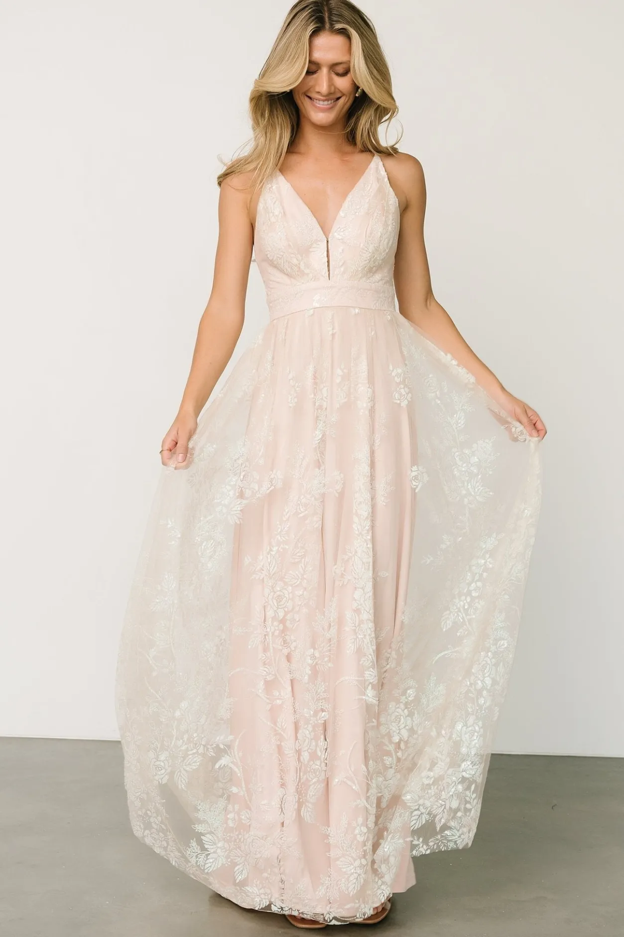 Sale Baltic Born Lucienne Shimmer Maxi Gown | Ivory