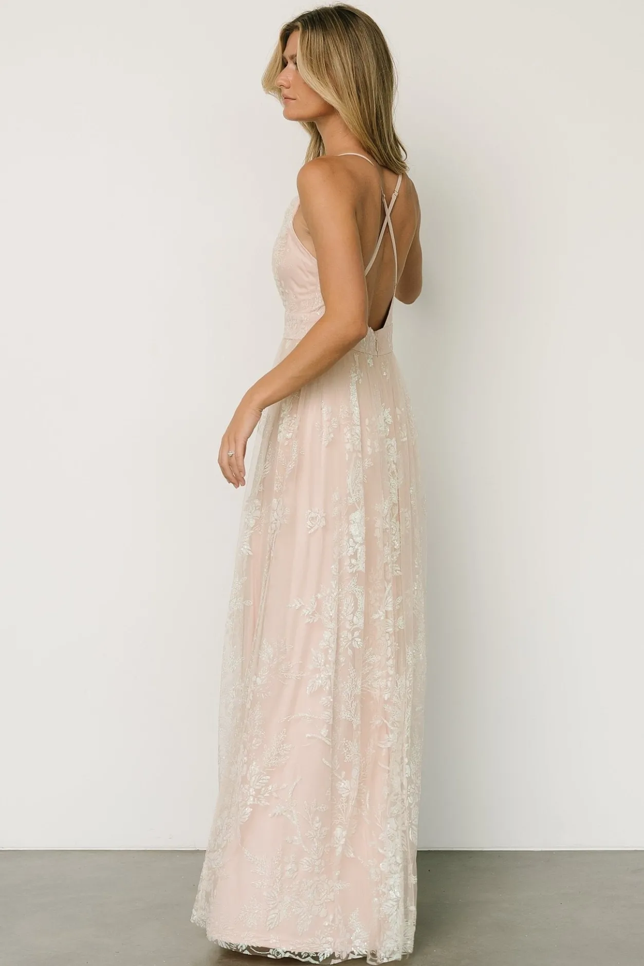 Sale Baltic Born Lucienne Shimmer Maxi Gown | Ivory
