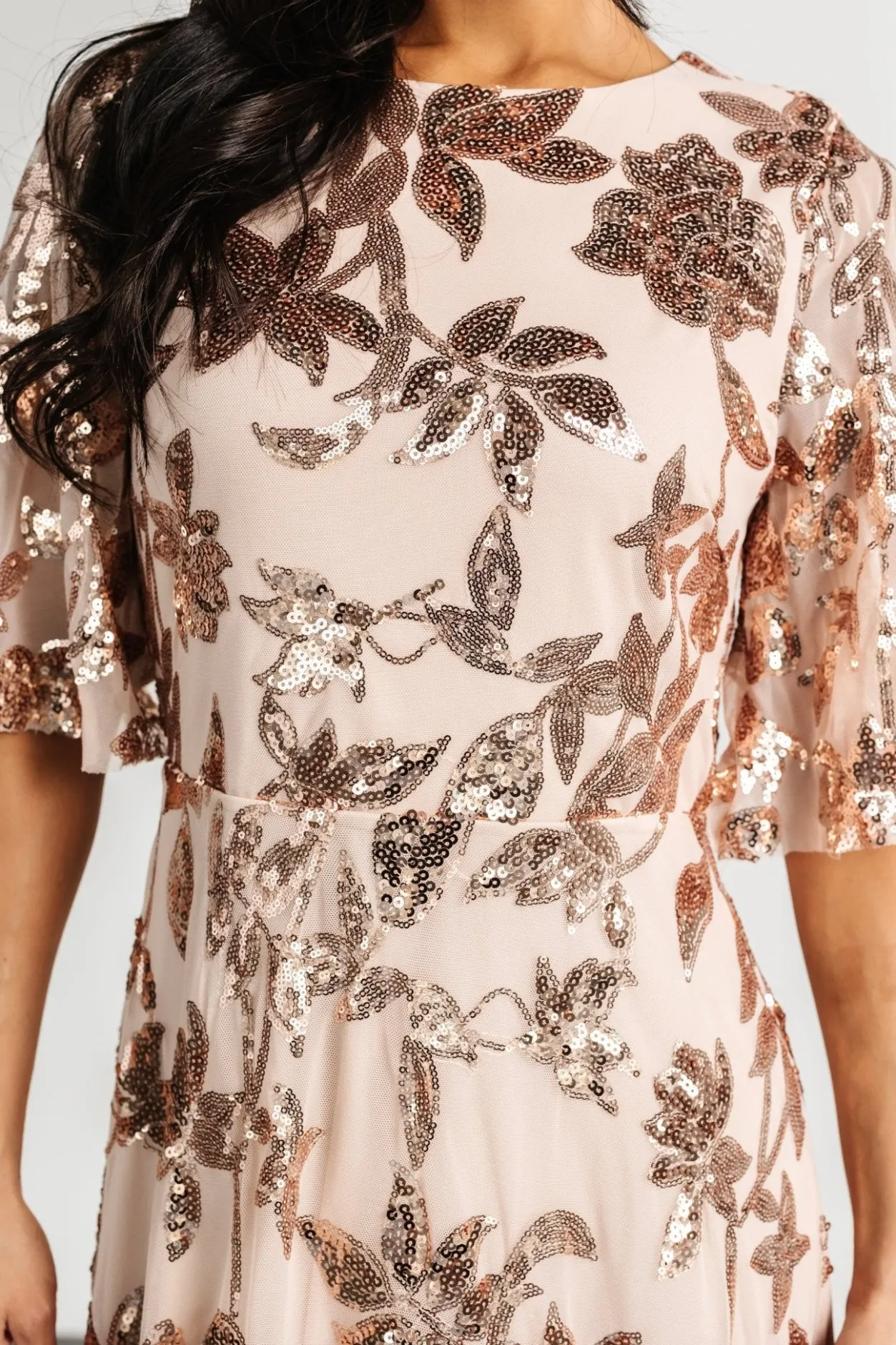 Outlet Baltic Born Lucy Sequin Dress | Rose Gold RoseGold