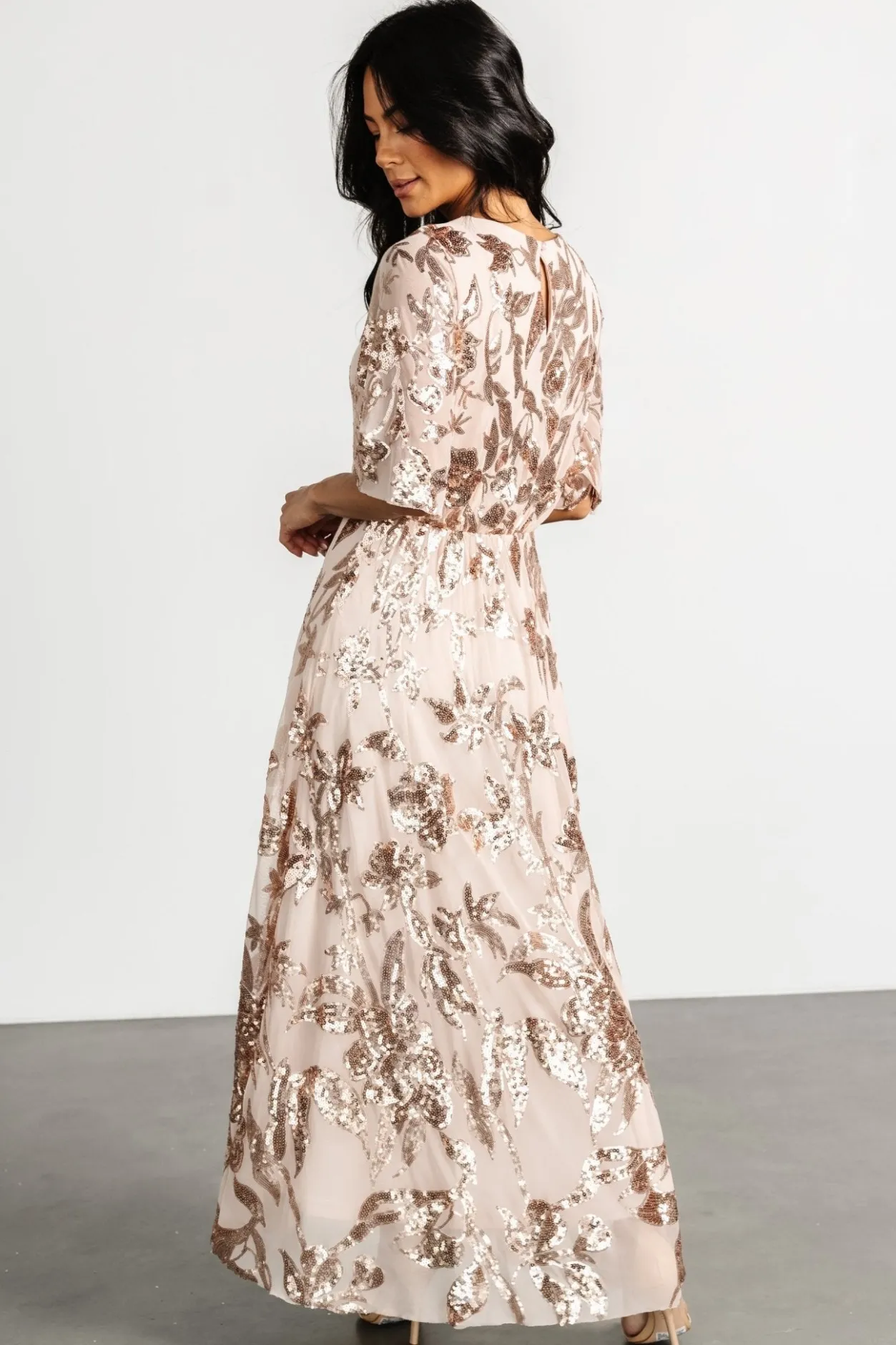 Outlet Baltic Born Lucy Sequin Dress | Rose Gold RoseGold