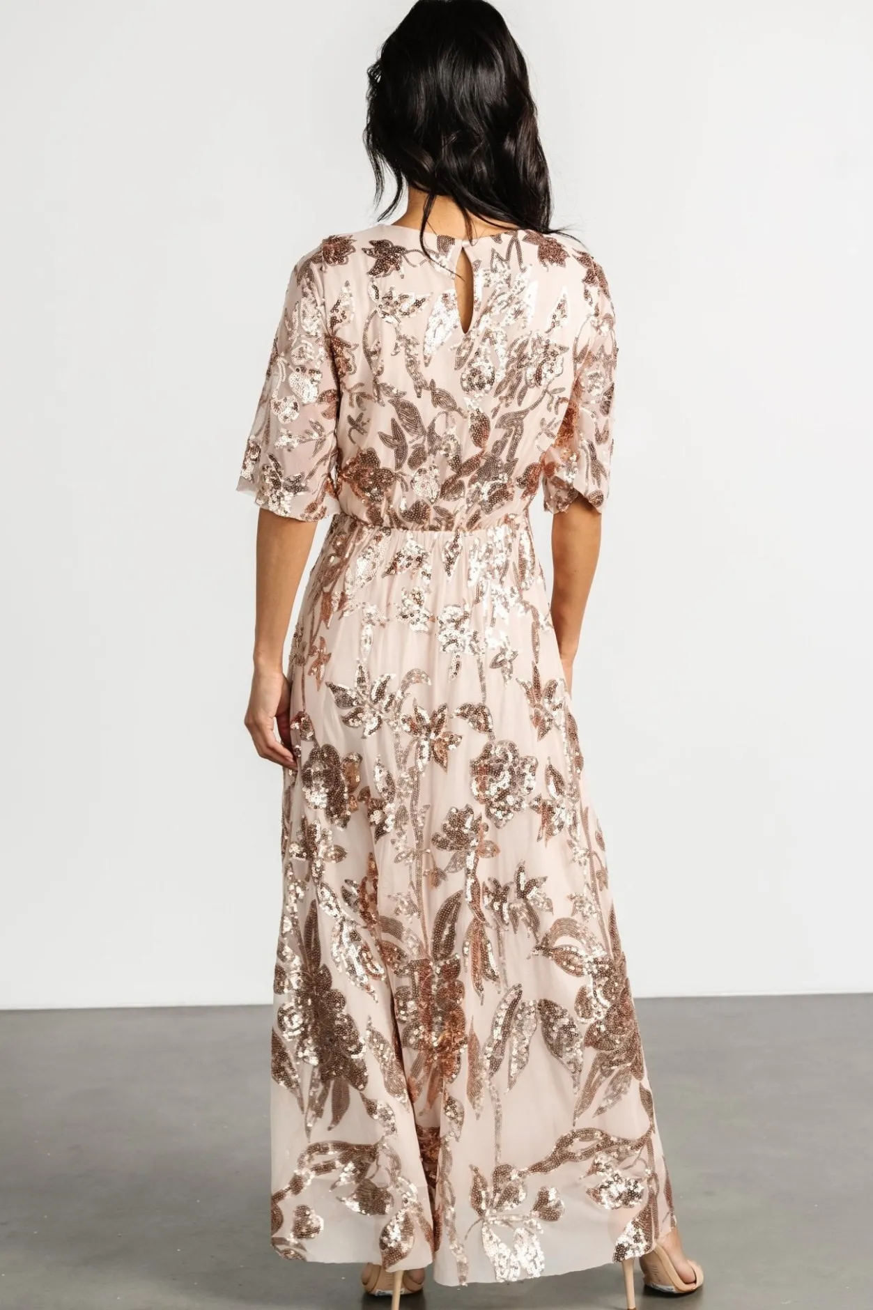Outlet Baltic Born Lucy Sequin Dress | Rose Gold RoseGold