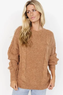 Online Baltic Born Lukas Cable Knit Sweater | Camel