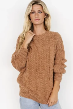 Online Baltic Born Lukas Cable Knit Sweater | Camel