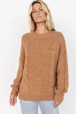 Online Baltic Born Lukas Cable Knit Sweater | Camel