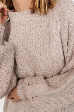 Discount Baltic Born Lukas Cable Knit Sweater | Natural