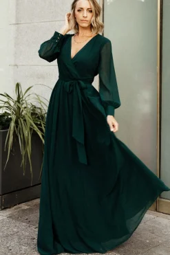 Discount Baltic Born Lydia Maxi Dress | Hunter Green HunterGreen