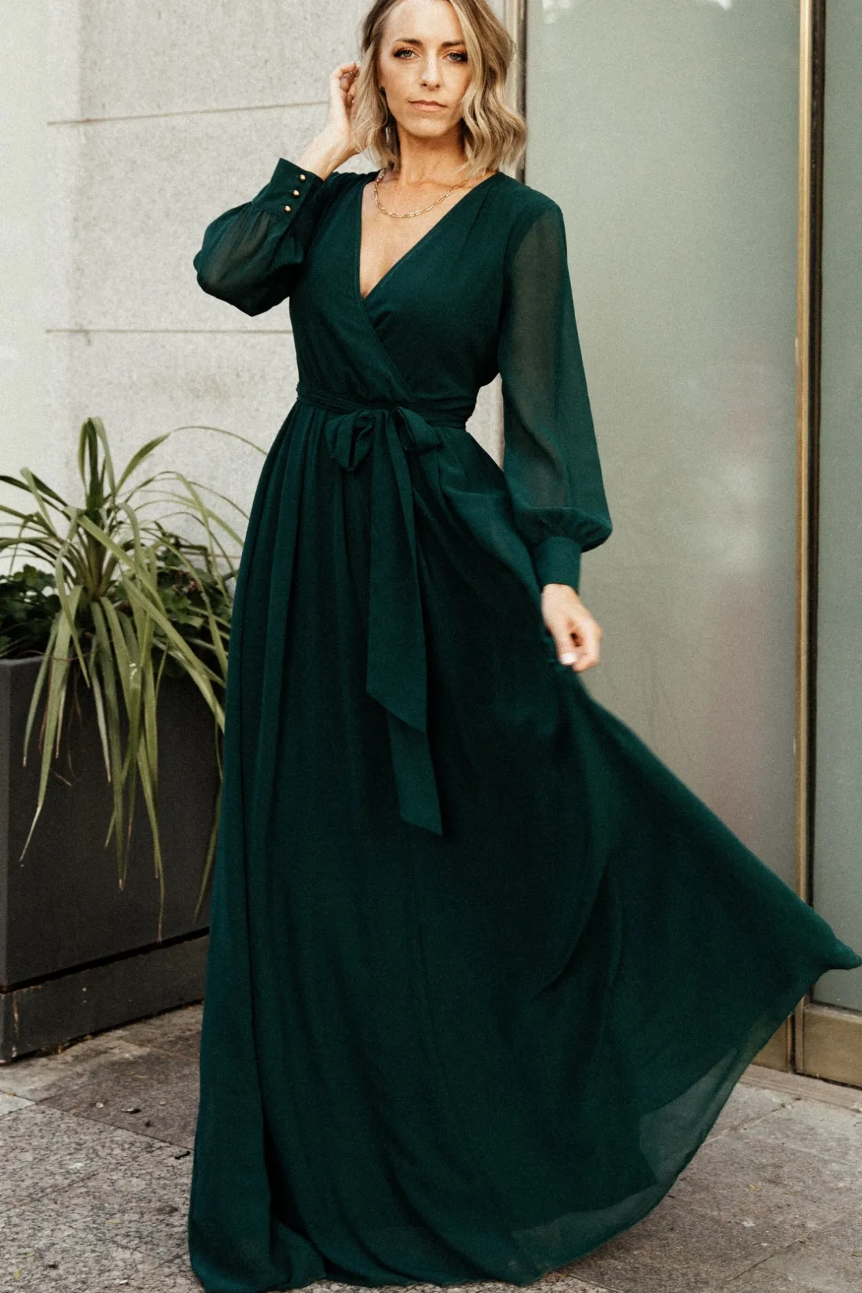 Discount Baltic Born Lydia Maxi Dress | Hunter Green HunterGreen