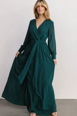Discount Baltic Born Lydia Maxi Dress | Hunter Green HunterGreen