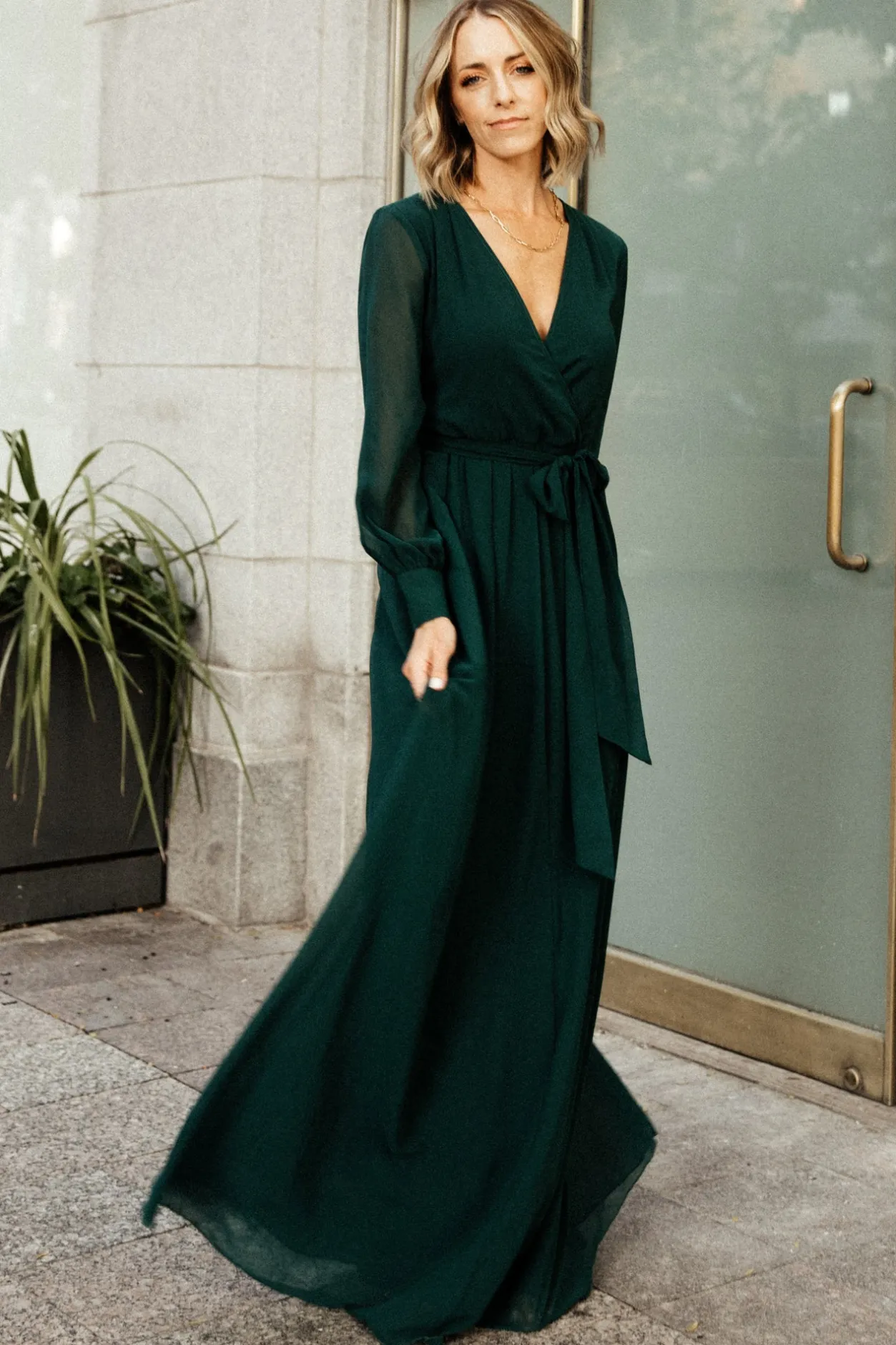 Discount Baltic Born Lydia Maxi Dress | Hunter Green HunterGreen