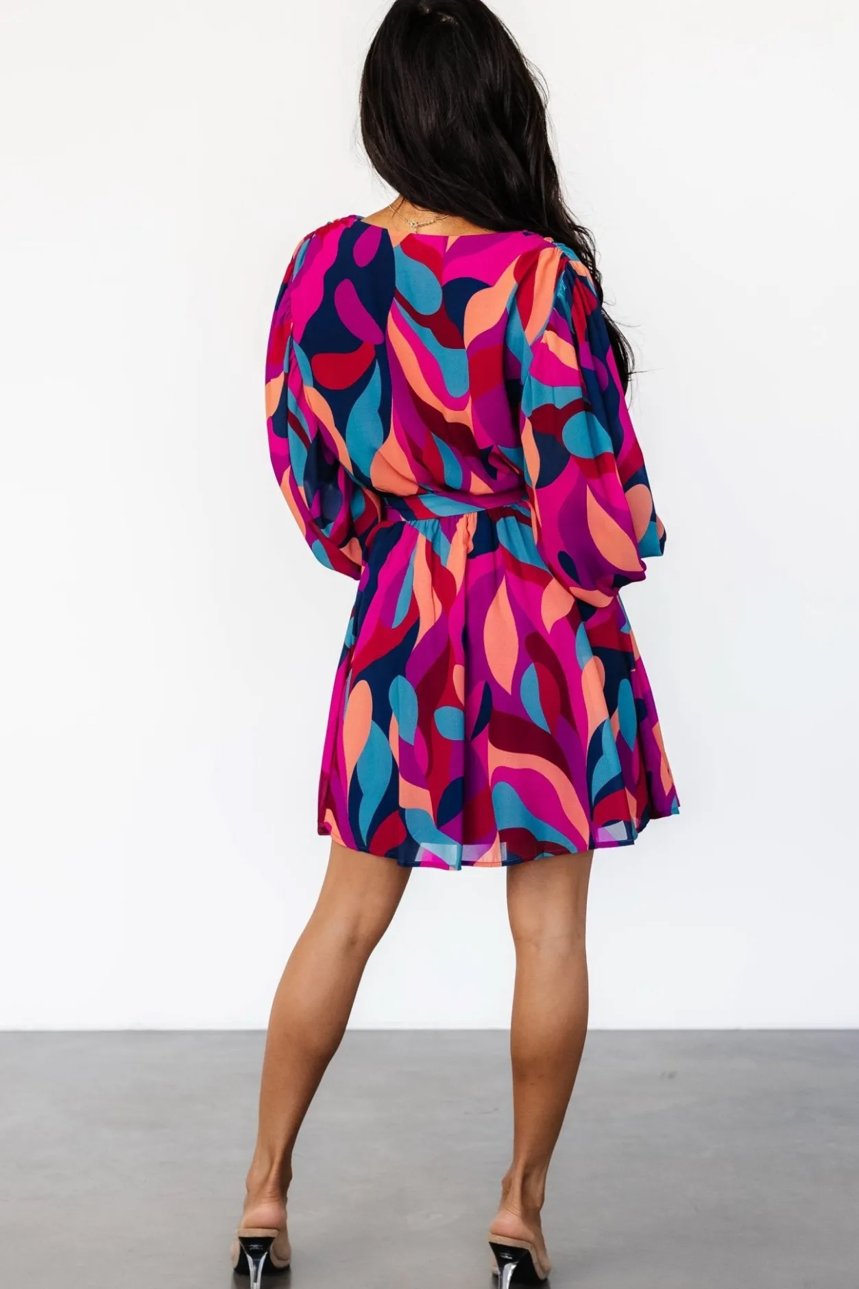 Outlet Baltic Born Lyndsi Short Dress | Magenta Multi MagentaMulti