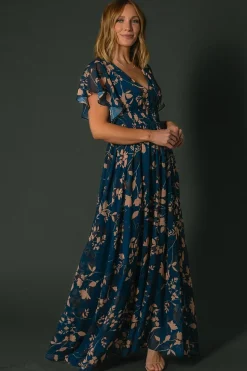 Sale Baltic Born Lynlee Metallic Maxi Dress | Topaz