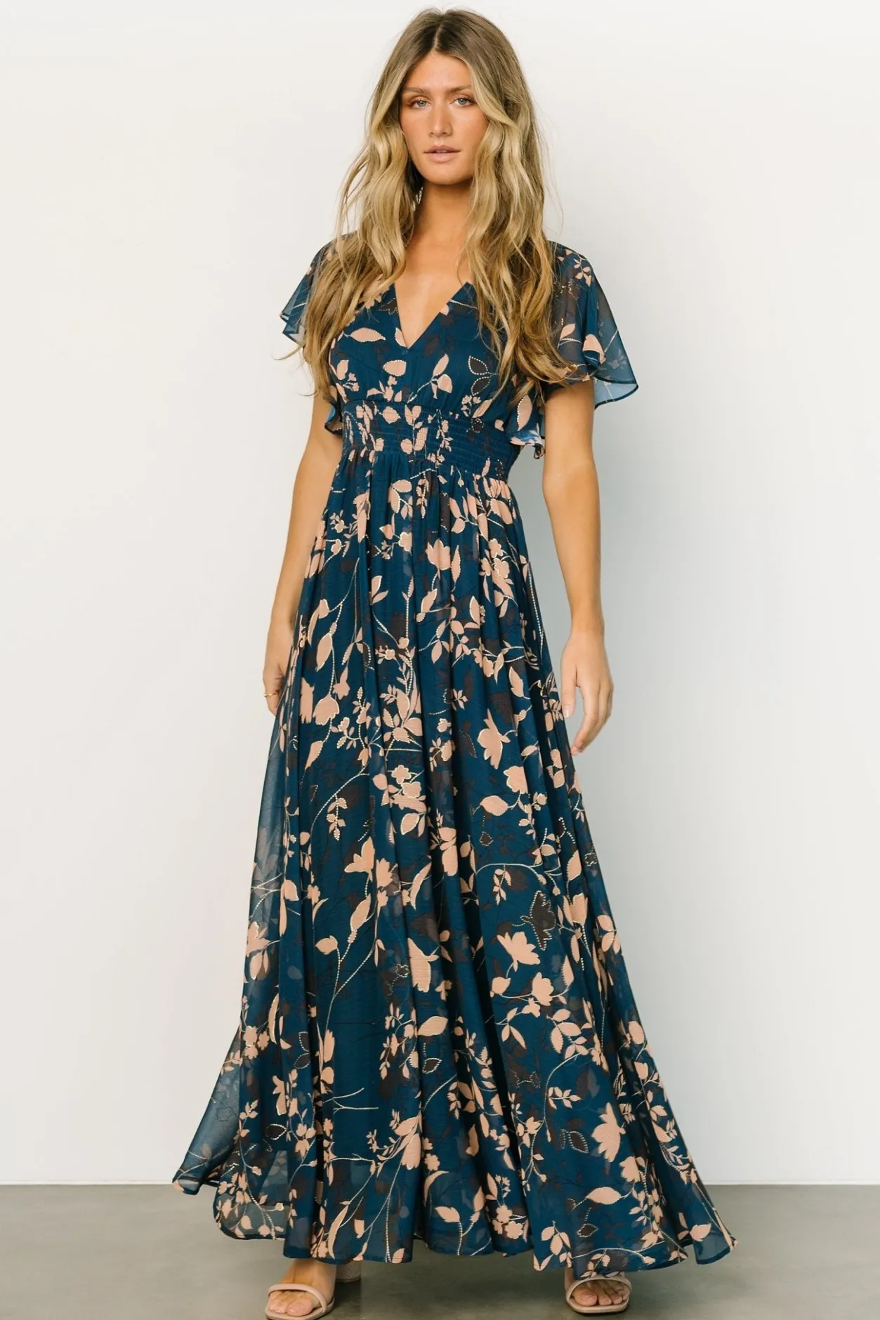Sale Baltic Born Lynlee Metallic Maxi Dress | Topaz