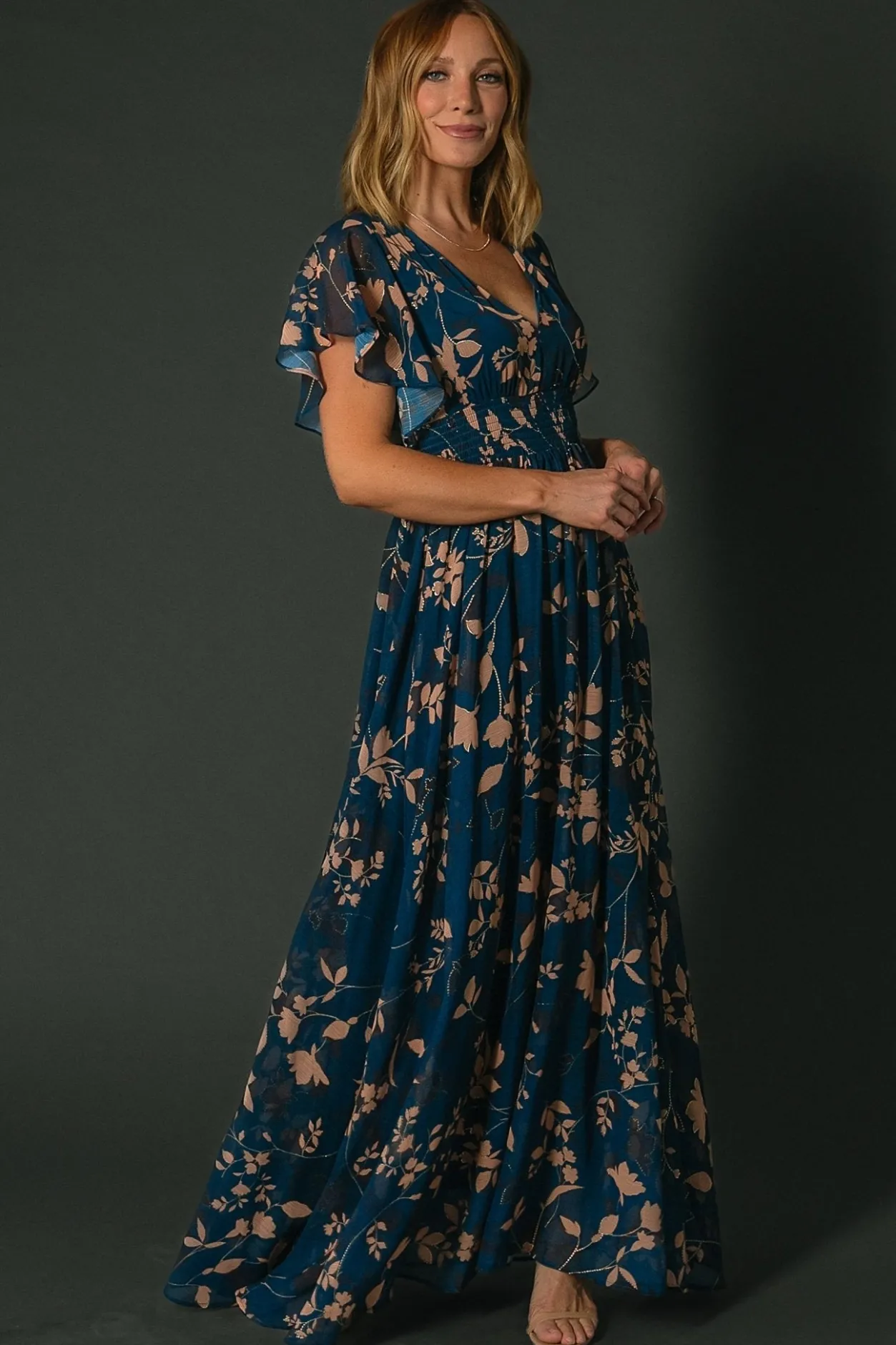Sale Baltic Born Lynlee Metallic Maxi Dress | Topaz