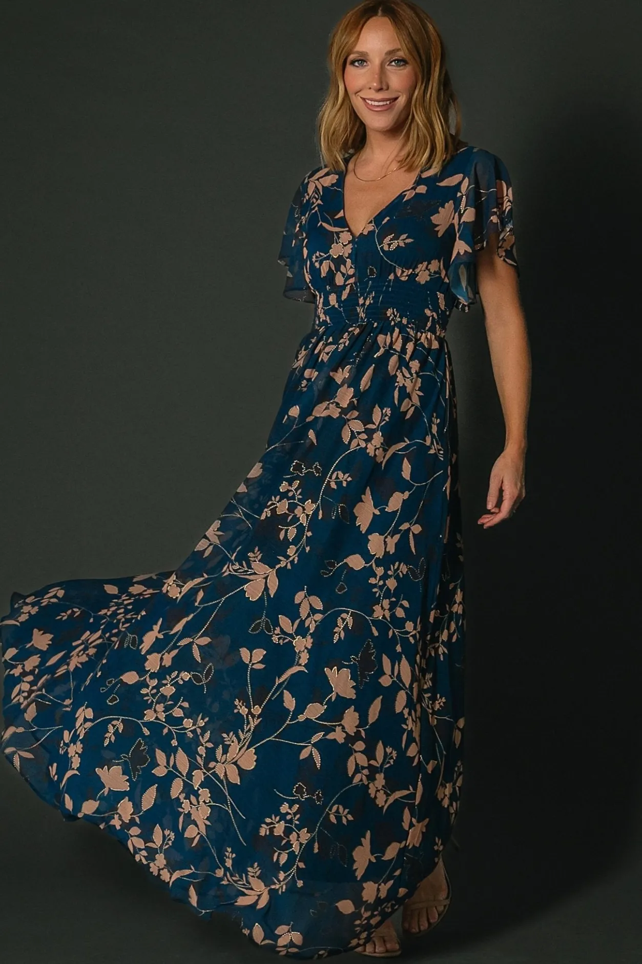Sale Baltic Born Lynlee Metallic Maxi Dress | Topaz